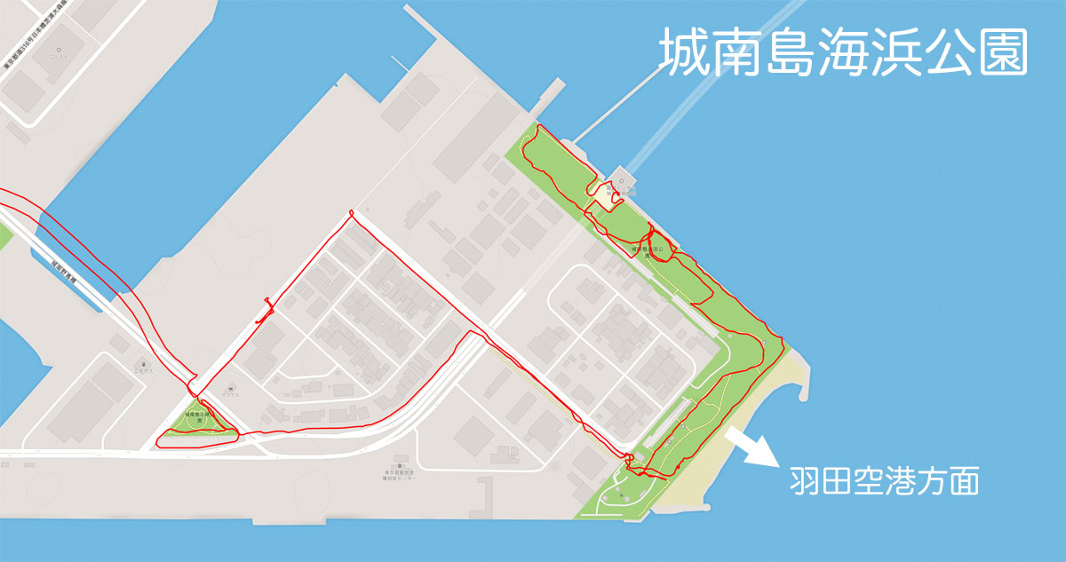 城南島海浜公園の地図