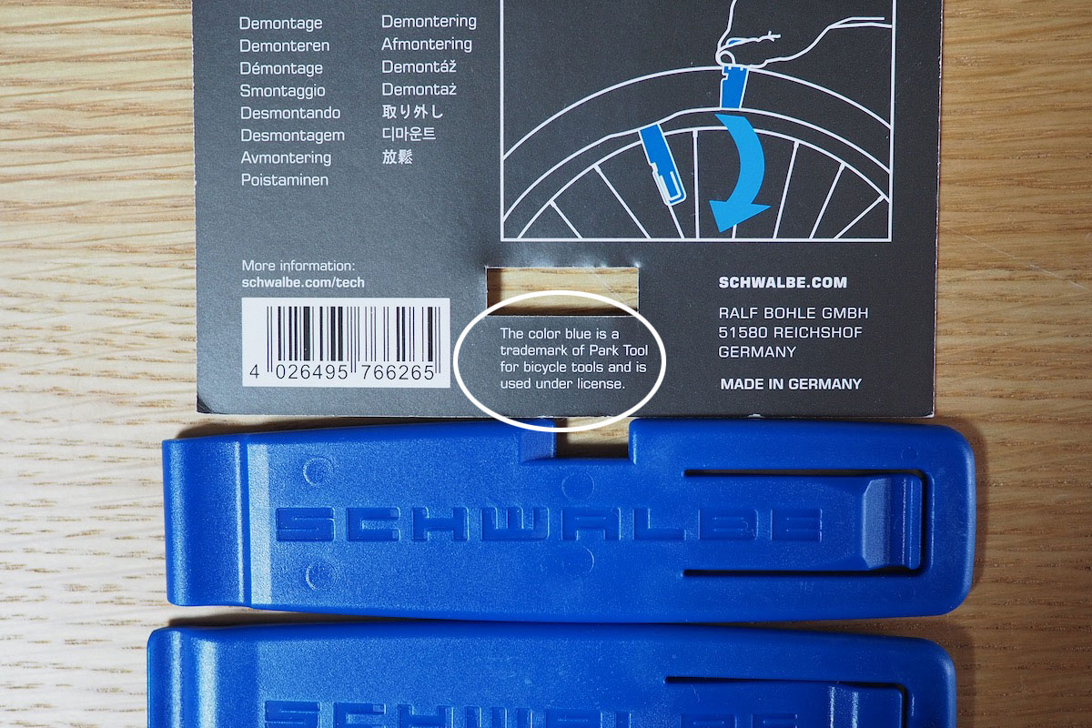 シュワルベ タイヤレバー (3本セット) リムを傷つけないプラスチック製タイヤレバー ブルー 66265 ゆうメール可