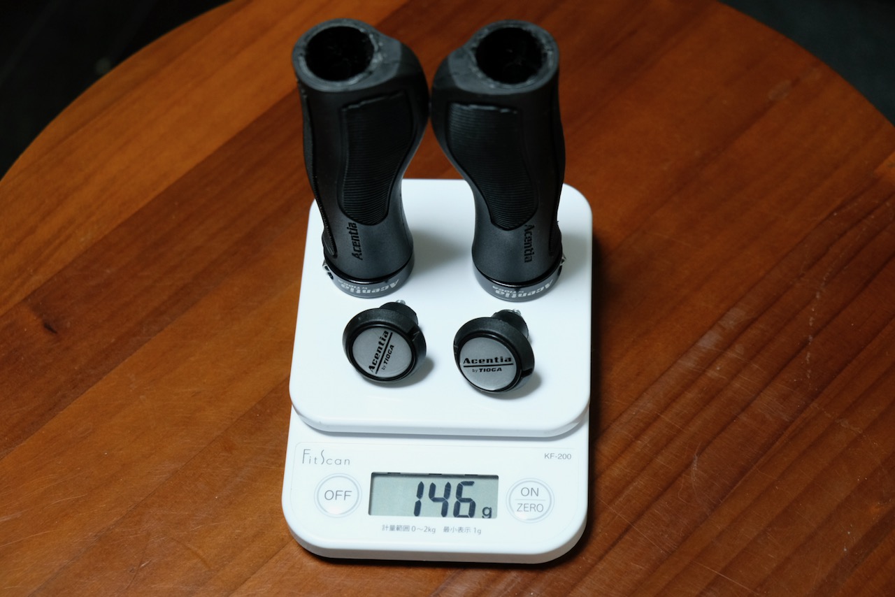 Tioga Ascentia Eグリップの実測重量