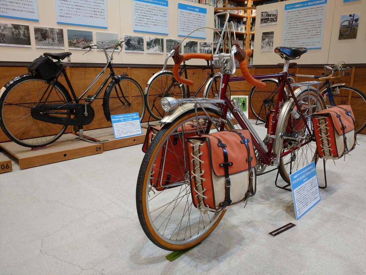 自転車文化センターのランドナー展示