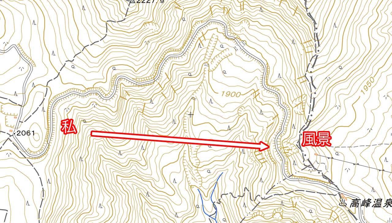 湯の丸高峰林道の地図
