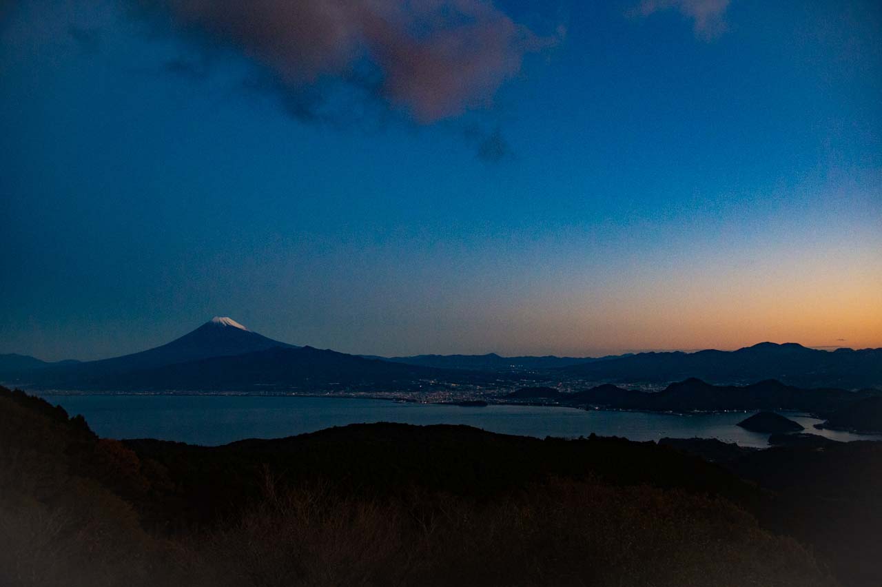 達磨山高原レストハウスから見た富士山