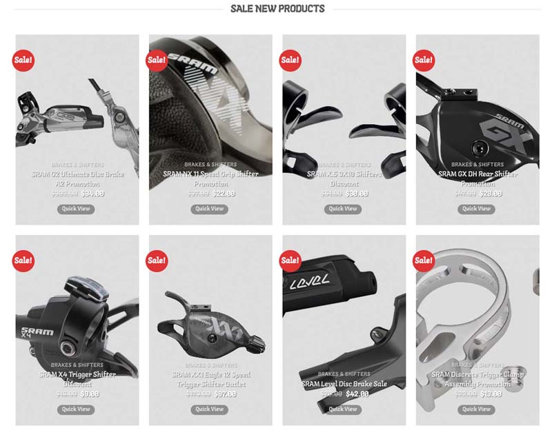 scam website selling sram components